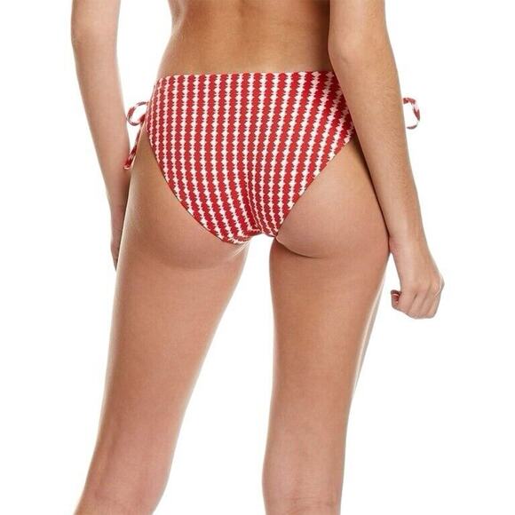 lemlem by Liya Kebede Zala Red String Bikini Bottom Sz XL Adjustable Ties NEW - Picture 2 of 9